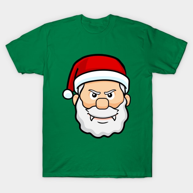 christmas vampire santa claus T-Shirt by gossiprag